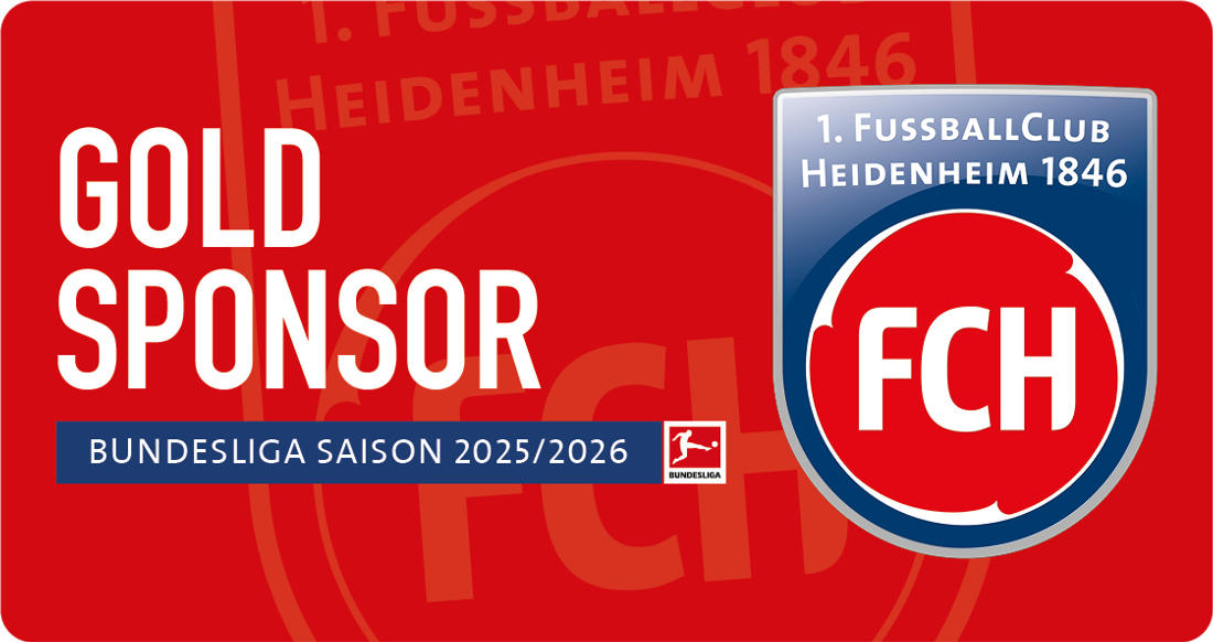 Gold Sponsor 1. FC Heidenheim Bundesliga Saison 2025/2026
