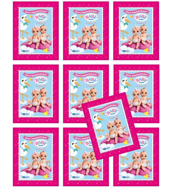 1 x Display Blue Ocean Baby Born Surprise Sticker Sammelalbum 50 Tüten 
