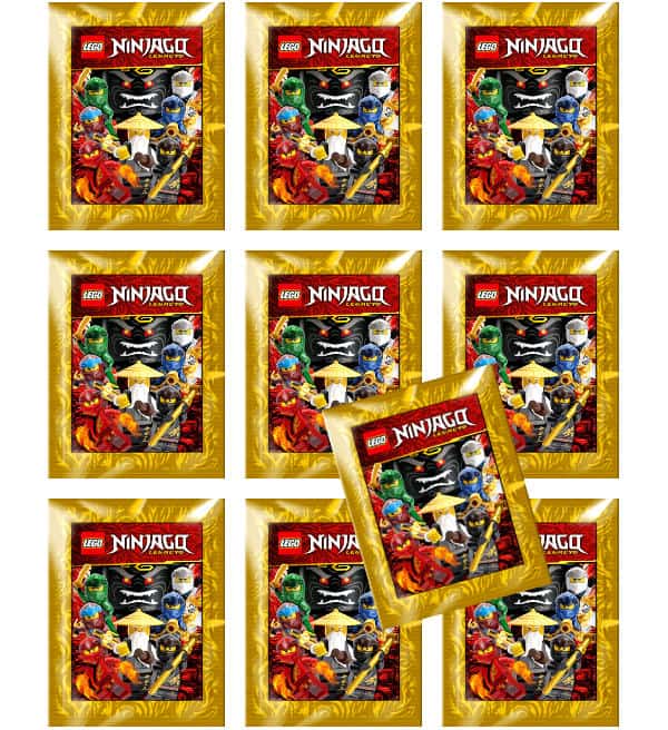 LEGO Ninjago Legacy Edition 2020 Sticker 10 Booster Tüten mit 50 Sammelbildern 