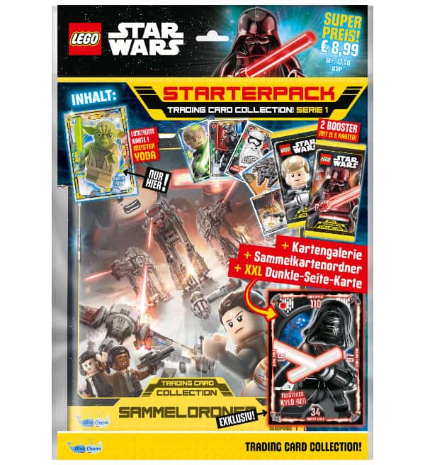 OVP! 10 Booster = 50 Karten Trading Card Collection LEGO Star Wars Serie 1