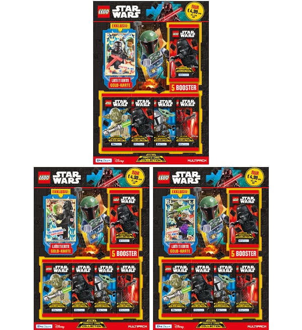 Lego Star Wars Sticker Serie alle 3 Multipack 24 Tüten 3 Minifiguren 
