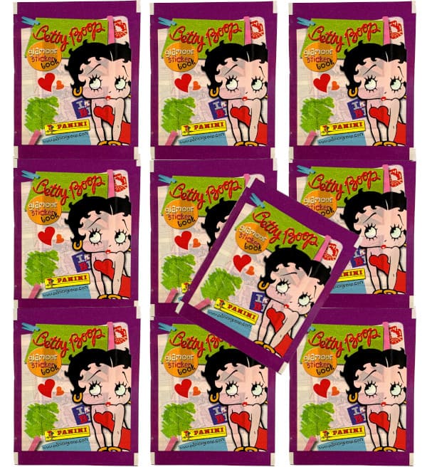 Panini Betty Boop Sticker - 10 Tüten