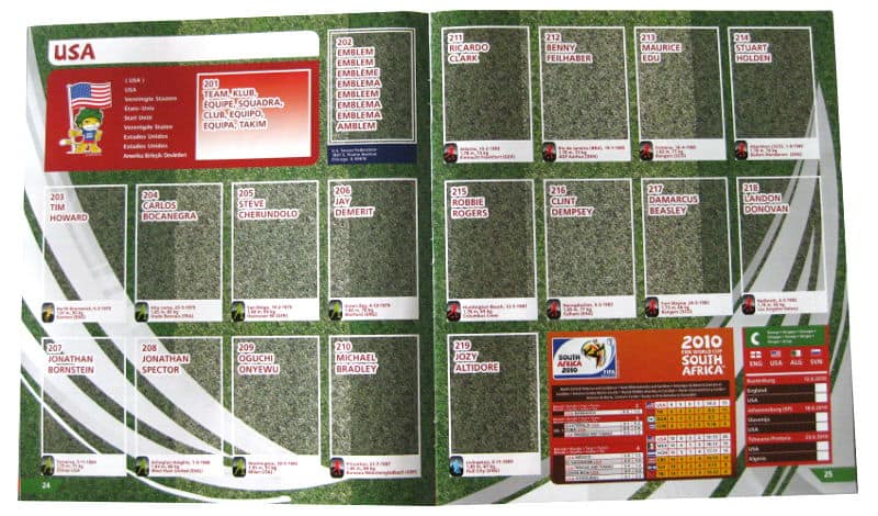 215 Robbie Rogers USA Bild NEUWARE Worldcup Panini Sticker Fußball WM 2010 Nr 