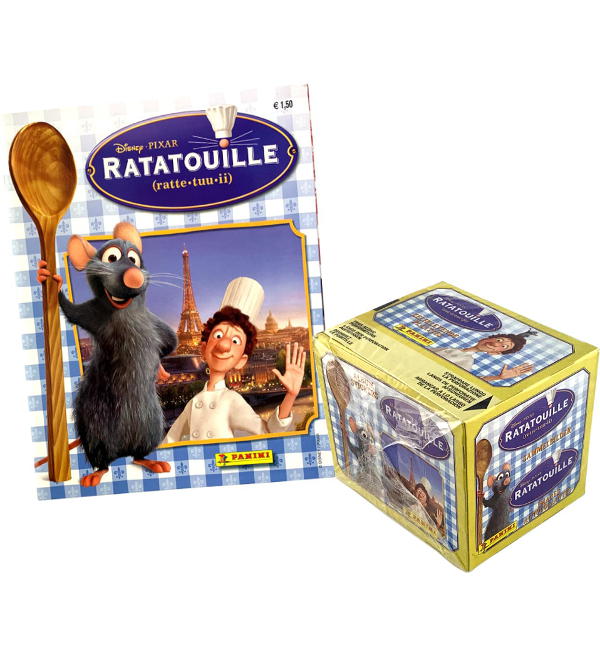 Panini Disney Ratatouille Sticker -  Album + Display mit 50 Tüten