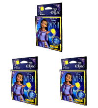 Panini Disney Wish Sticker - 3 x Eco-Blister (=21 Tüten + 3 Limited Edition Cards)
