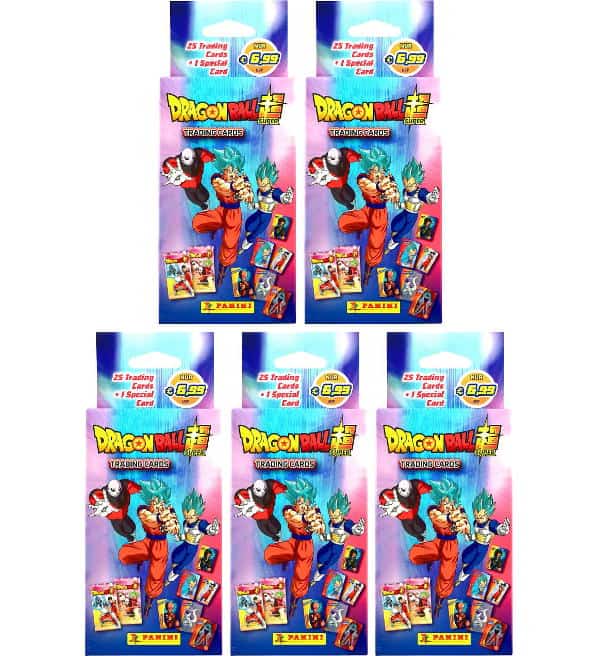 Panini Dragon Ball Super Trading Cards - 5 x Eco-Blister