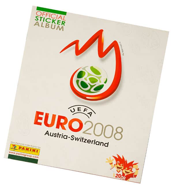 Leeralbum KOMPLETT SET alle 535 Sticker Panini EM Euro 2008 Stickertüte 