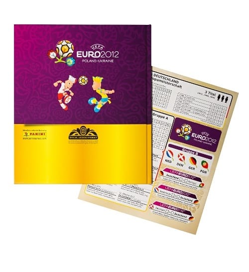 Panini EM Euro 2012 Hardcover Sammelalbum Rückseite