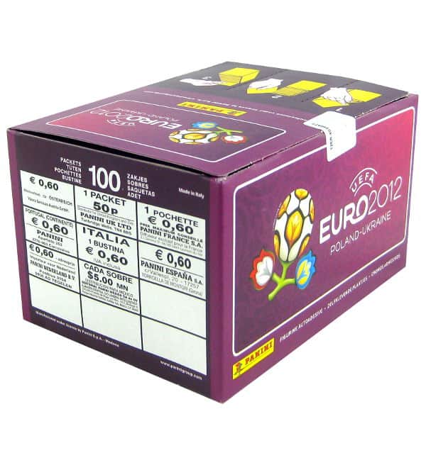 Panini Euro 2012 Lila Display mit 500 Stickern