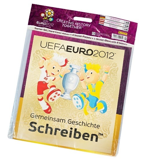 Panini EM Euro 2012 Hardcover Starterset Rückseite