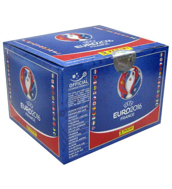 Panini EURO 2016 Sticker - Display mit 100 Tüten
