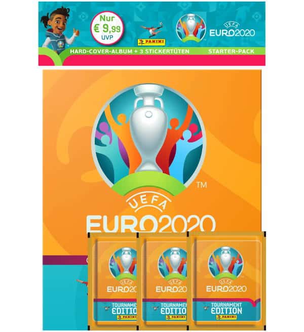 Panini EURO EM 2020 Tournament Edition Hardcover Album 10 Tüten 