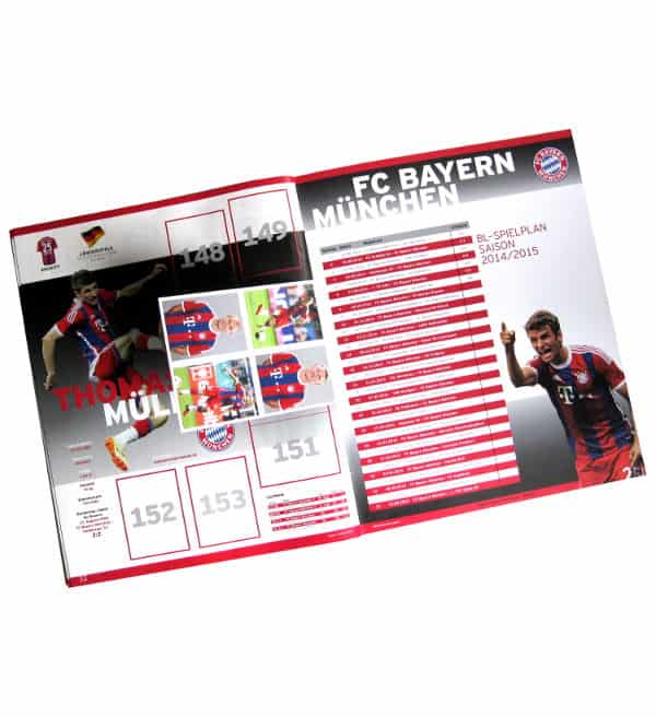Panini FC Bayern München 2014 2015 Album Gratissticker