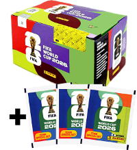 Panini FIFA World Cup 2026 Sticker - Display mit 100 Tüten + 6 DFB Special Sticker