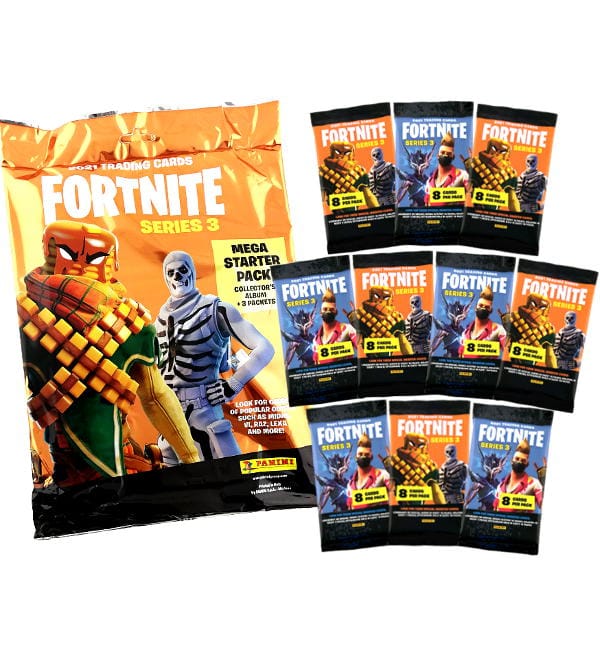 Panini Fortnite Series 3 Trading Cards - Starter Pack + 10 Booster