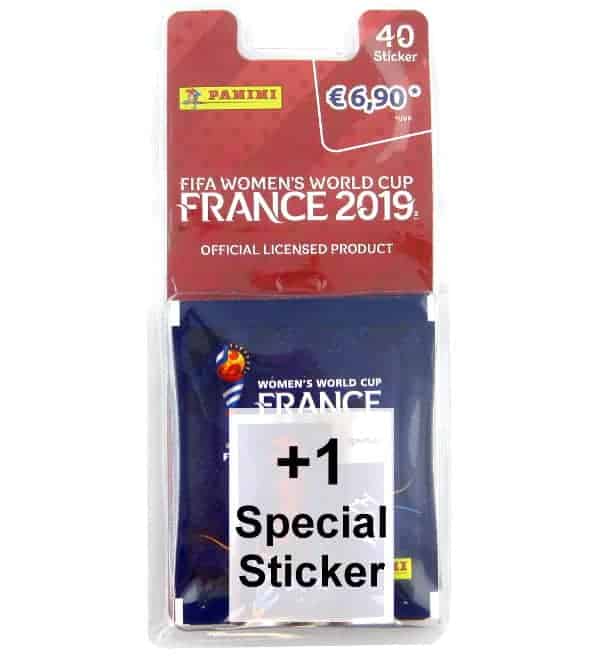 Panini Frauen WM 2019 Blister mit 8 Tüten + Special Sticker