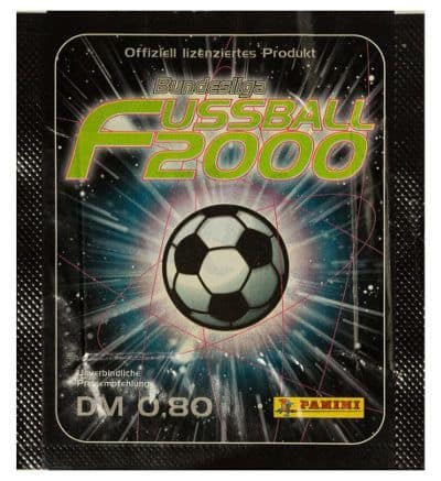 Panini Fussball 2000 Tüte vorne