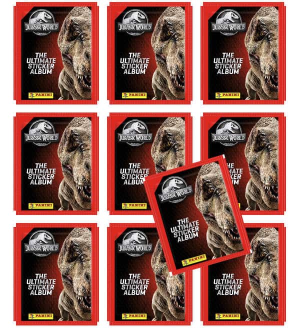 Panini Jurassic World Anthology Sticker + Cards - 10 Tüten