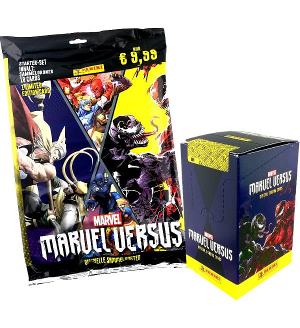 Panini Marvel Versus Trading Cards - Starter Pack + Display