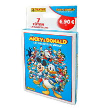 Panini Micky & Donald - Eine Fantastische Welt Sticker & Cards - 1 Eco-Blister (=7 Tüten + 1 Limited Edition Card)
