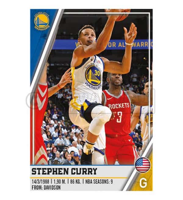 Panini NBA 2018 2019 Sticker - Stephen Curry