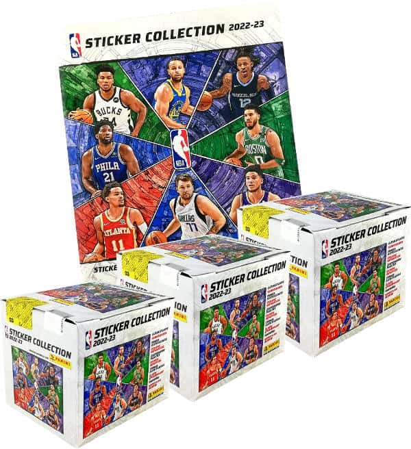 Panini NBA 2022-23 Sticker - Album + 3 Displays