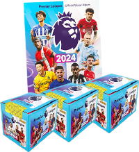 Panini Premier League 2024 Sticker - Album + 3 Displays (=150 Tüten)