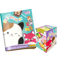 Panini Squishmallows Squad Vibes Sticker - Album (Version NL) + Display mit 36 Tüten