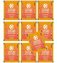Panini Turkish Airlines EuroLeague 2024-25 Sticker - 10 Tüten
