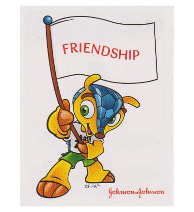Panini WM 2014 Johnson & Johnson Sticker 642 Friendship