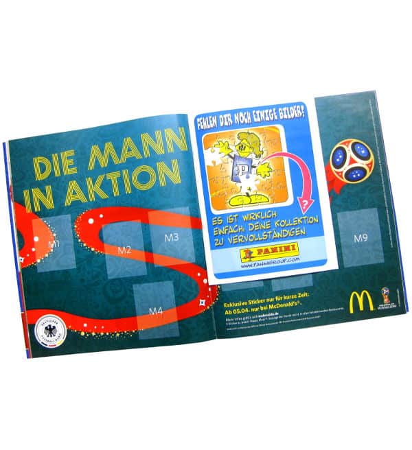 Panini WM 2018 Album - McDonalds Poster & Bestellschein