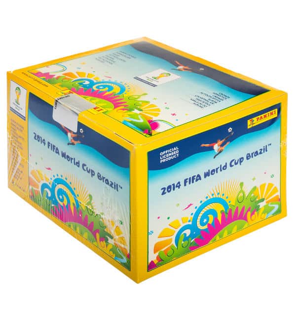 Panini WM Brazil 2014 Display - Box mit 100 Tüten
