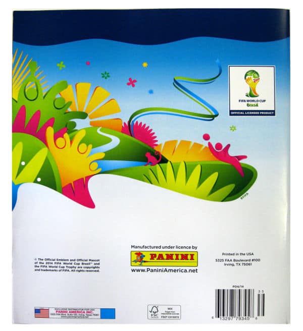 Panini World Cup Brasil 2014 Album USA Rückseite