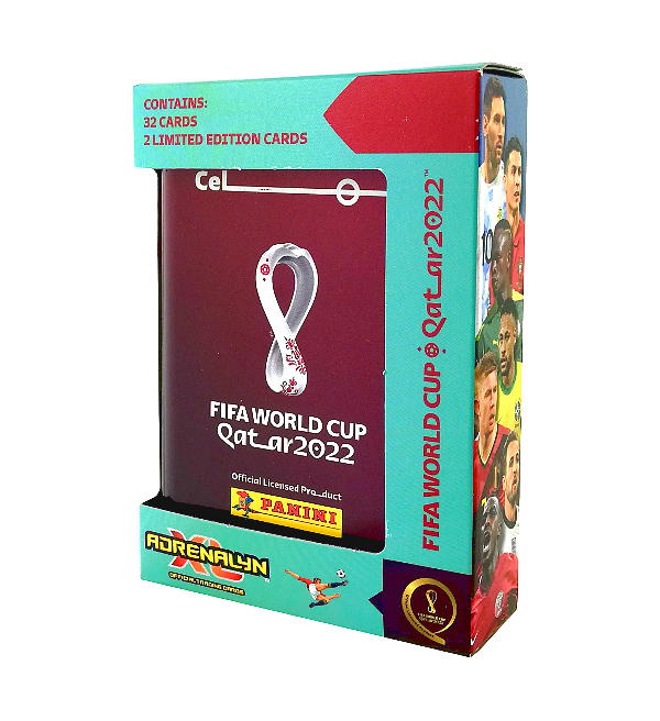 Panini World Cup 2022 Adrenalyn XL - Pocket Tin (32 Cards + 2 LE Cards)