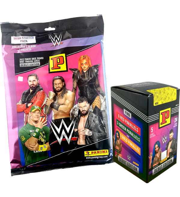 Panini WWE Debut Edition 2022 Trading Cards - Starterpack  + Box