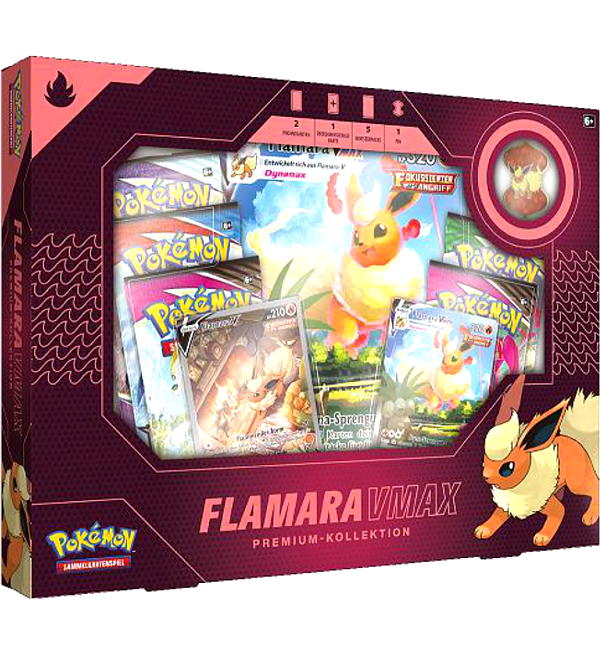 Pokemon Flamara VMAX Premium-Kollektion