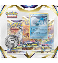 Pokemon Schwert & Schild - Strahlende Sterne - 3-Pack-Blister Glaziola