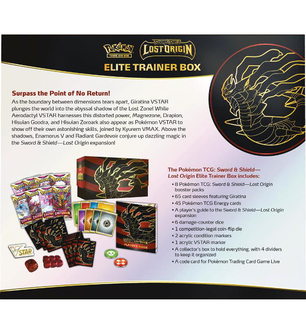 Pokemon Lost Origin - Elite Trainer Box - Back