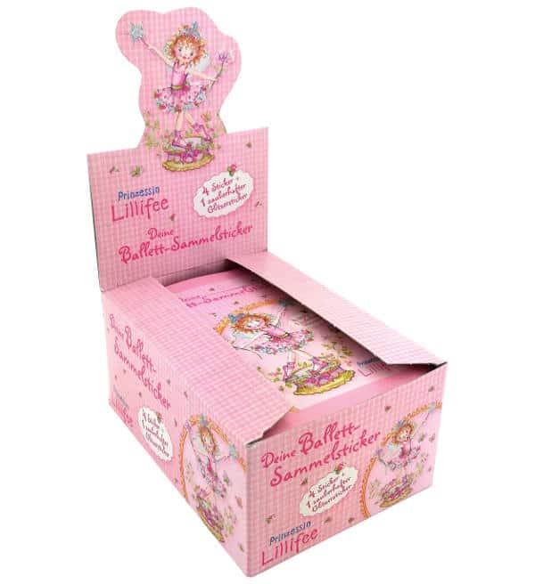Prinzessin Lillifee Ballett Sticker - Display mit 50 Tüten