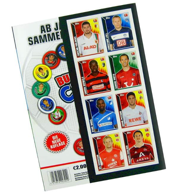Topps Bundesliga Sticker 2011 / 2012 Album  Rückseite