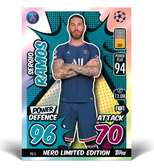 Topps CL Match Attax EXTRA 2021/22 - Defence Hero Limited Edition Ramos