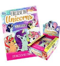 Topps I believe in Unicorns Sticker - Album + Display mit 30 Tüten