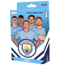 Topps Manchester City Official Fan Set 2022/23 - Box mit 25 Karten