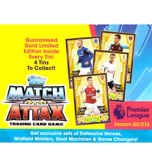 Topps PL Match Attax 17 / 18 Nordic Edition Tin - Cover