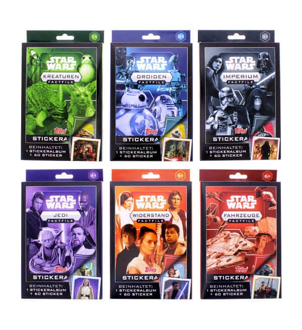 Album alle 84 Sticker Topps Star Wars Factfiles Sticker Imperium