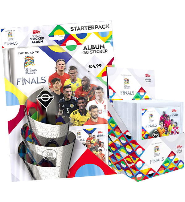 Topps UEFA Nations League 2022/23 Sticker - Starterpack + Display