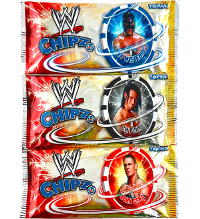 Topps WWE Wrestling Chipz Serie 3 - 3 Booster Packs (=12 Chips)