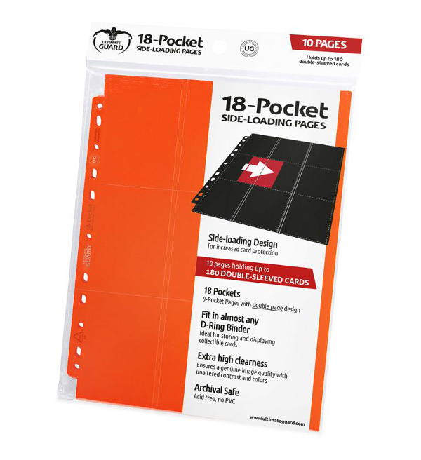 UG 18-Pocket Side-Loading Supreme Pages Orange - 10 Stück