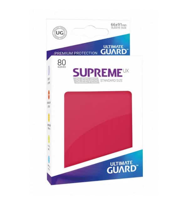 UG Supreme UX Sleeves - Standard Rot - 80 Stück