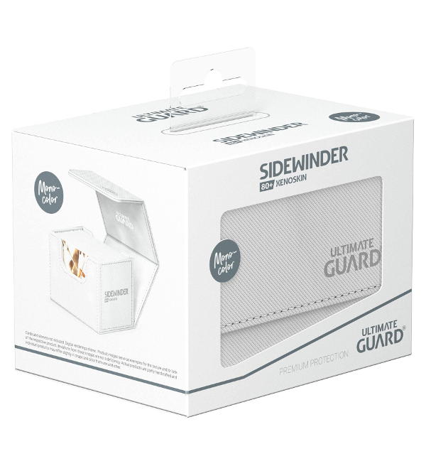 Ultimate Guard Sidewinder 80+ Xenoskin Monocolor Deck Box - White
